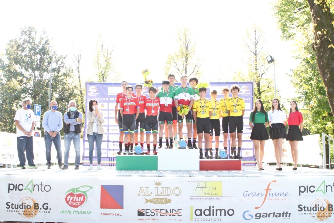 La Borgo Molino Rinascita Ormelle vince il Campionato Italiano cronometro a Squadre Allievi